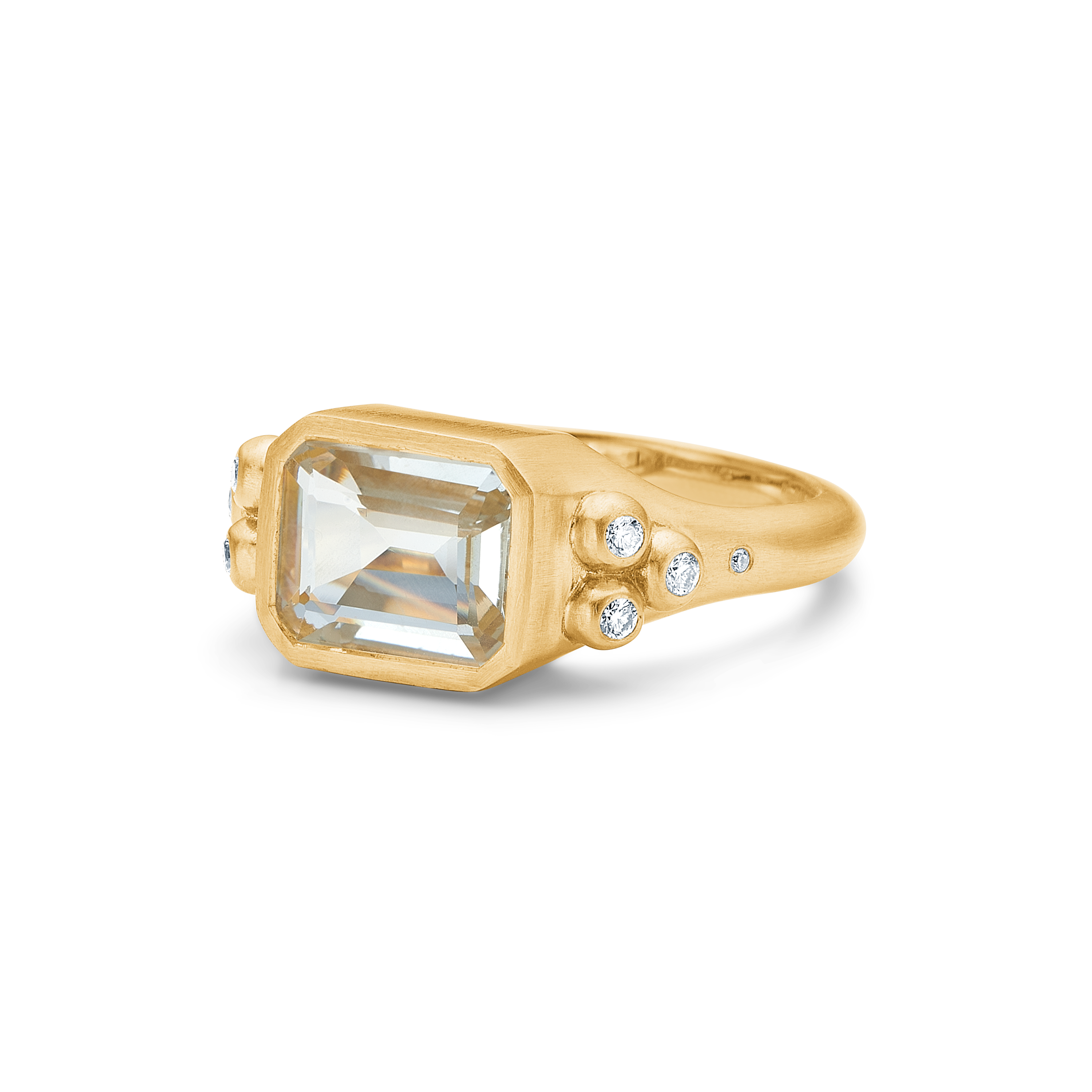 Orbit Octagon ring - 18kt Rødguld