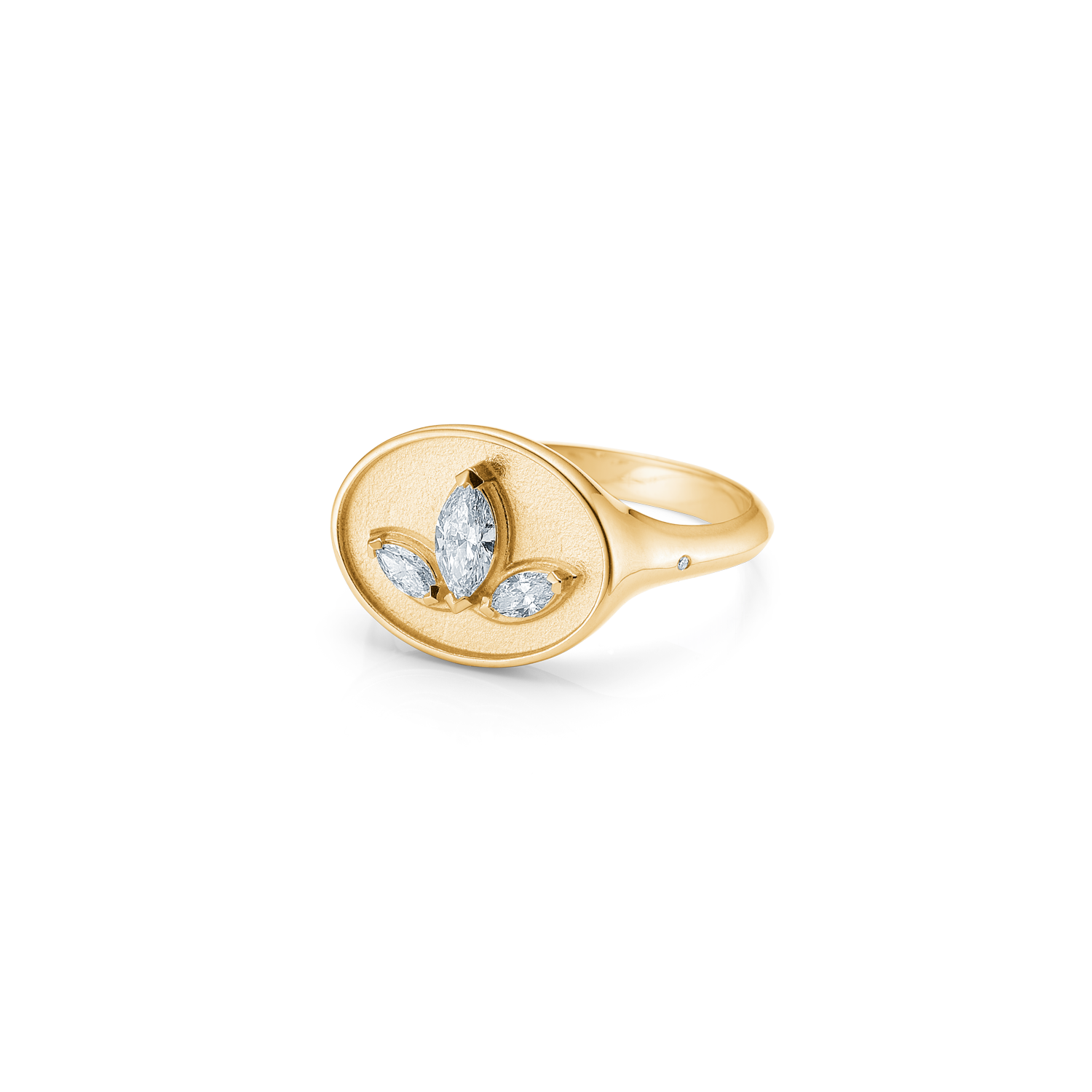 Inner Peace Lotus diamantring - 18kt Rødguld