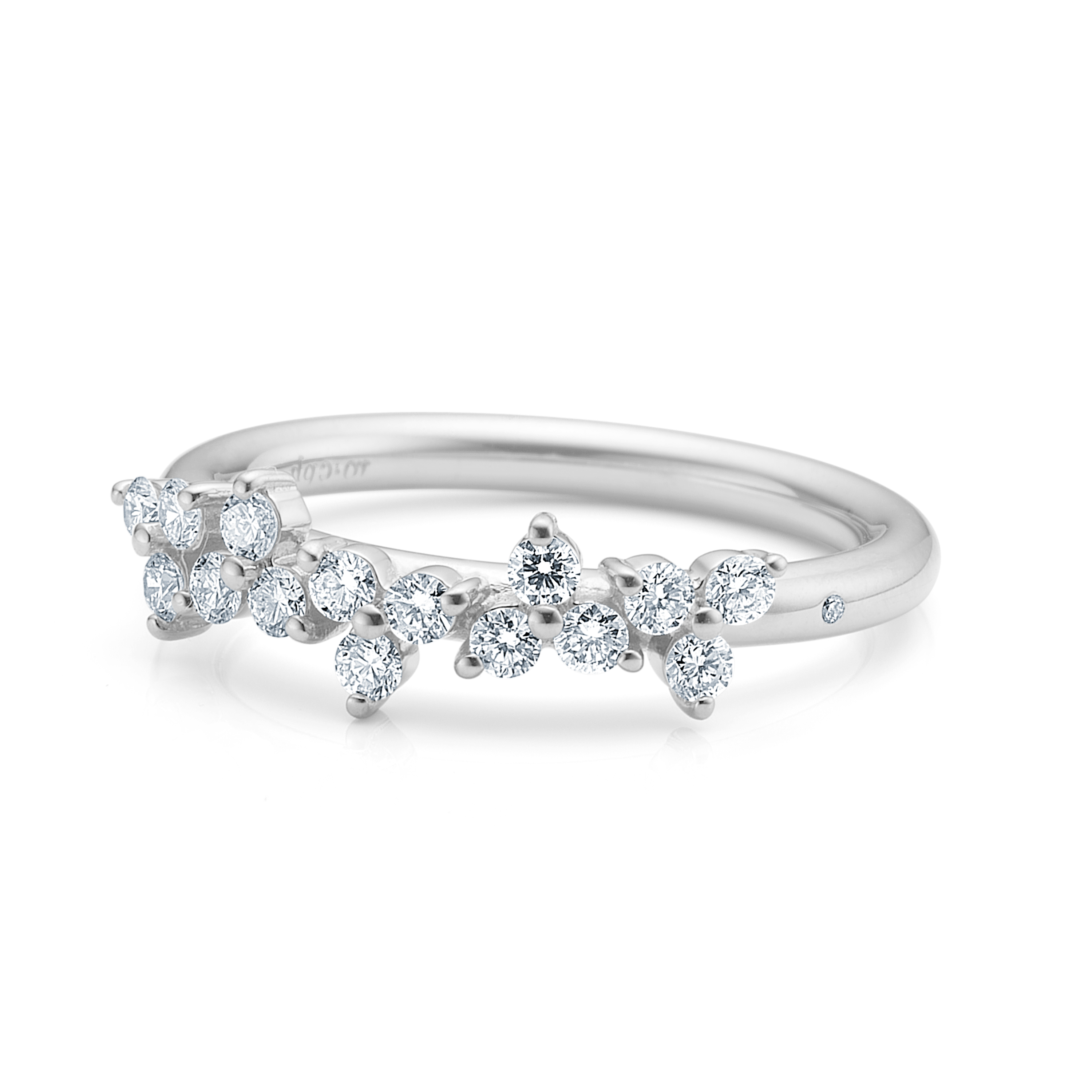 Fryd diamantring L - 18kt Hvidguld