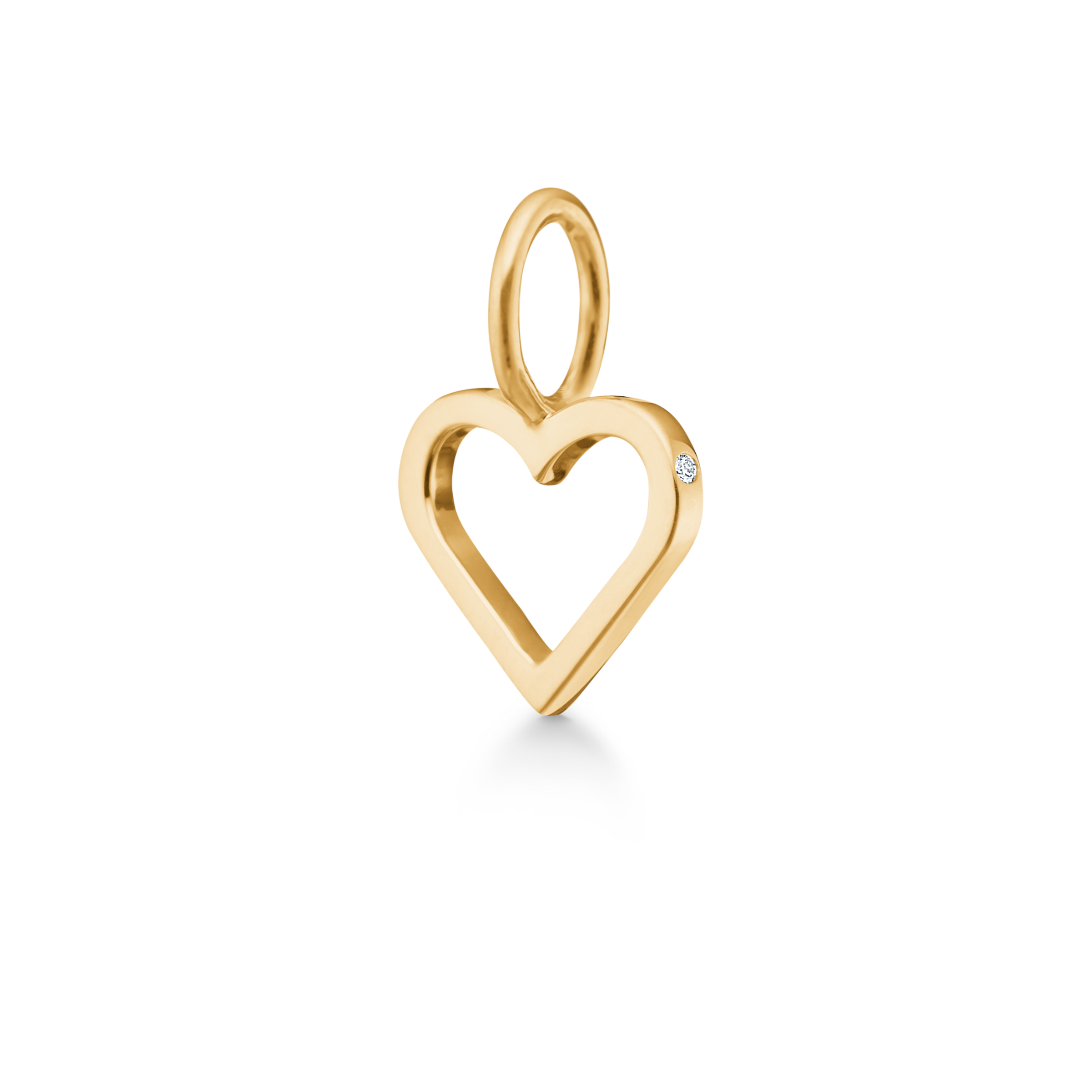 Symbols Open Heart vedhæng - 18kt Rødguld