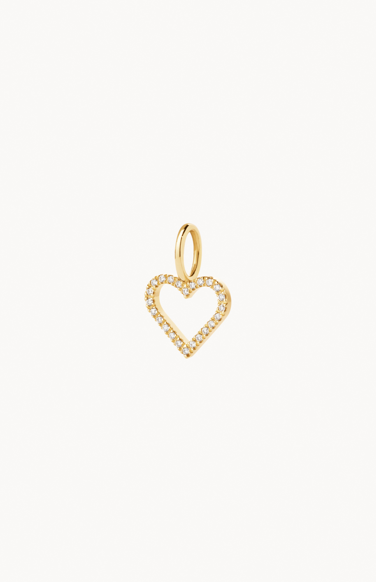 Symbols Open Heart diamant vedhæng - 18kt Rødguld