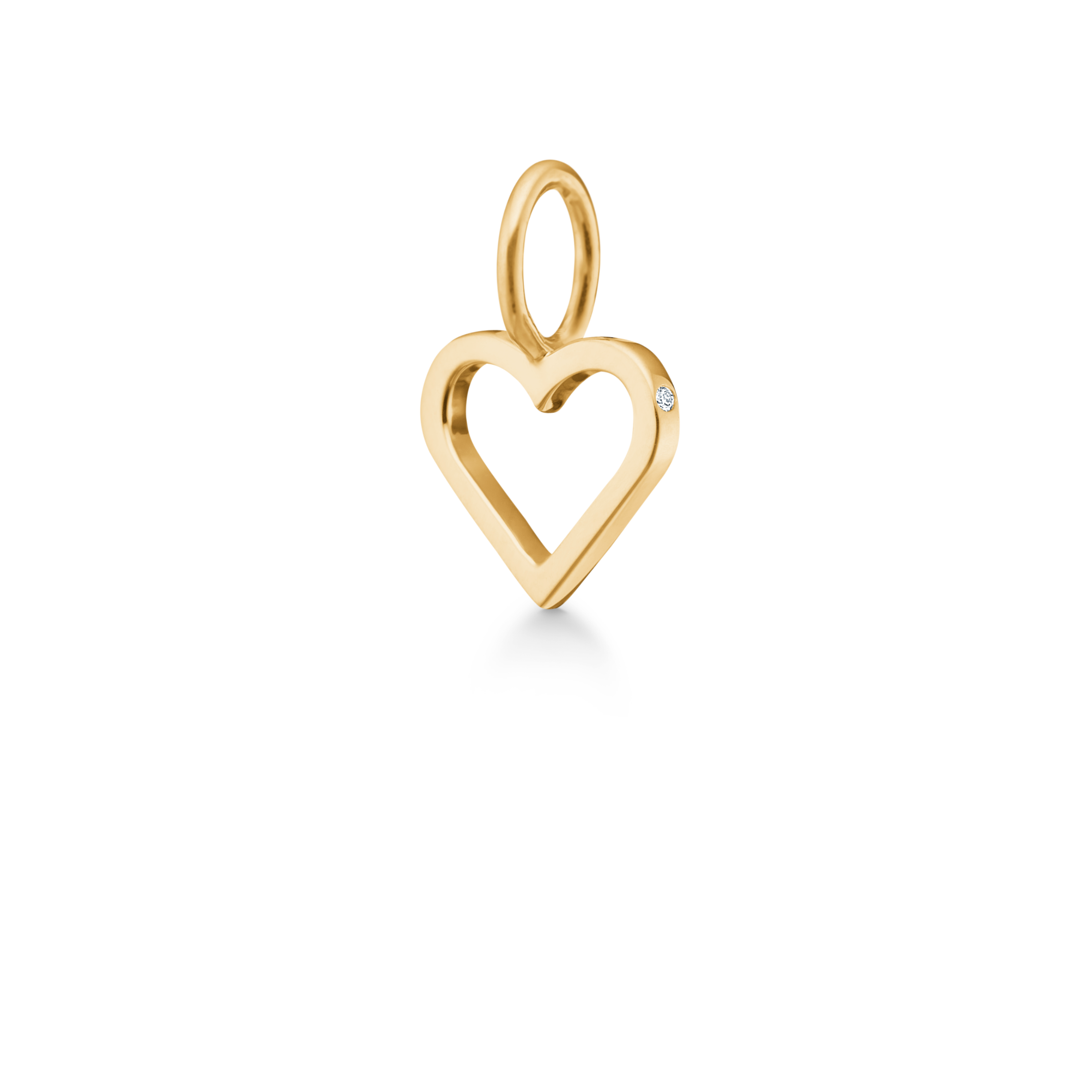 Symbols Open Heart vedhæng - 18kt Rødguld