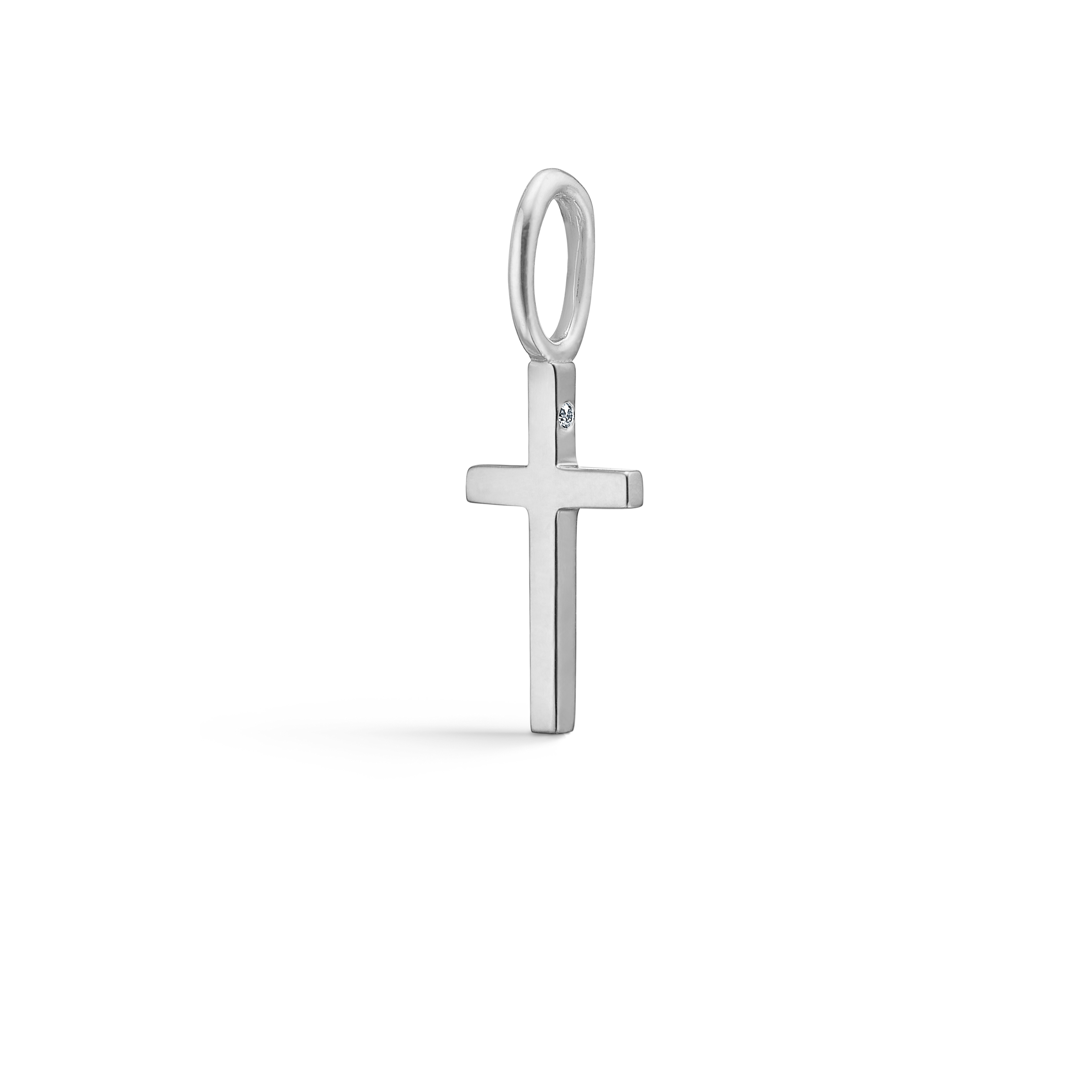 Symbols Kors vedhæng - 18kt Hvidguld