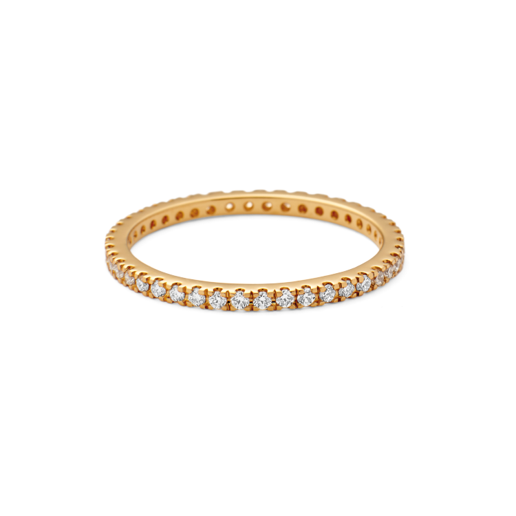 Rock Classic Diamantring - 18kt Rødguld