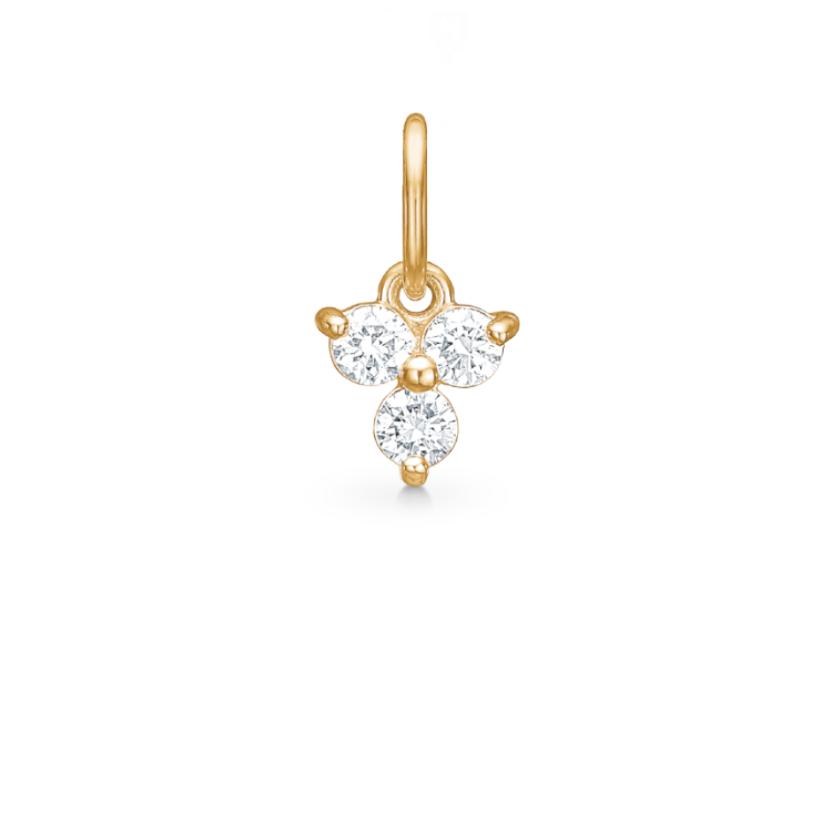 Fryd diamant vedhæng - 18kt Rødguld