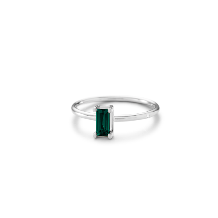 Nord Green ring S turned - 18kt Hvidguld
