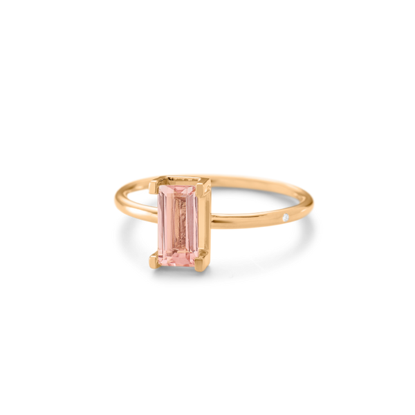 Nord Pink ring turned - 18kt Rødguld