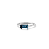 Nord London Blue ring - 18kt Hvidguld