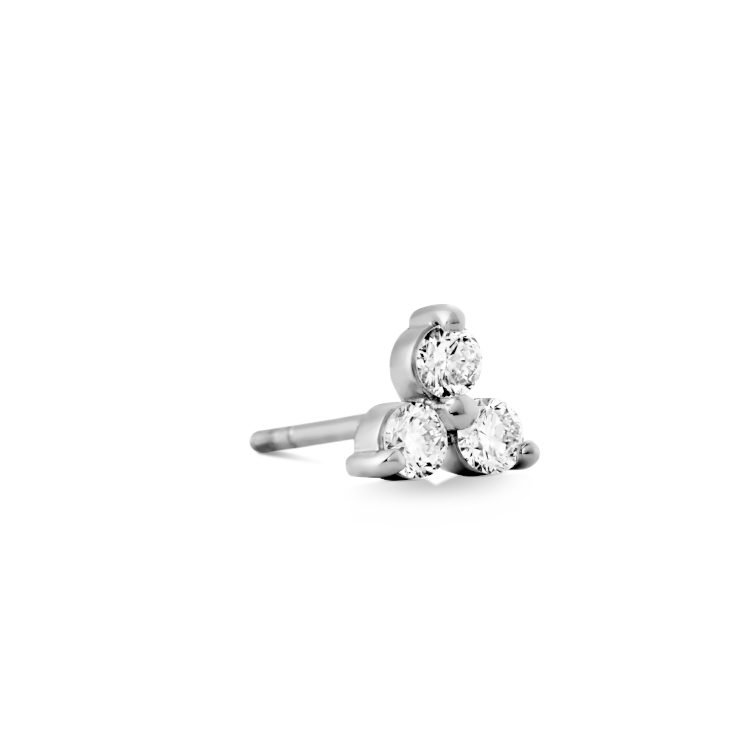 Fryd Diamant ørestik L - 18kt Hvidguld