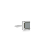 Rå Diamant ørestik - 18kt Hvidguld
