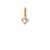 Rå Classic diamant vedhæng M - 18kt Rødguld