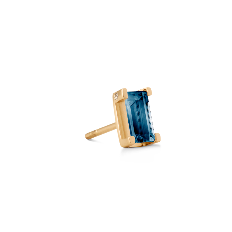Nord London Blue ørestik - 18kt Rødguld