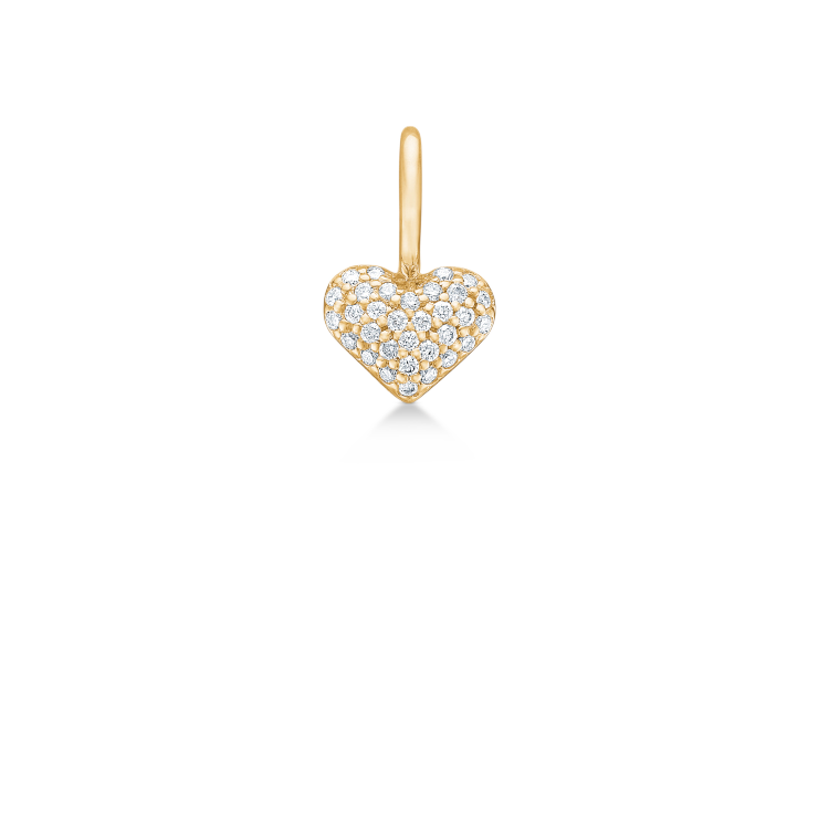 Symbols My Heart Diamant vedhæng - 18kt Rødguld