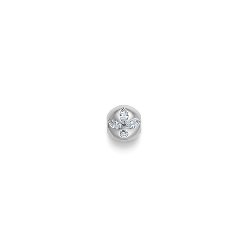 Inner Peace Diamant Lotus perle - 18kt Hvidguld