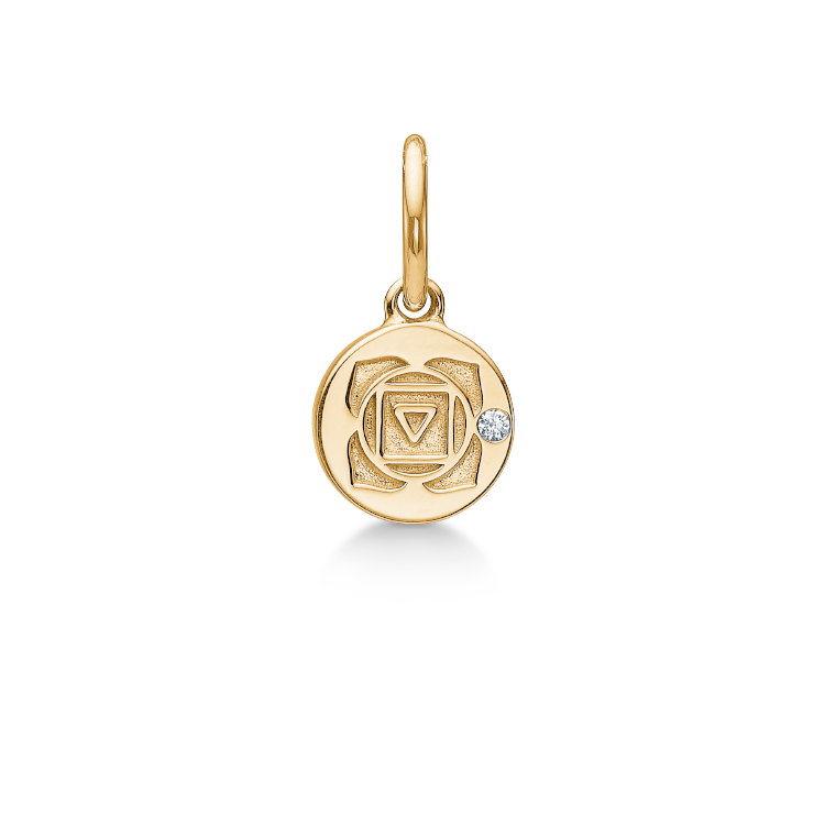 Inner Peace Rodchakra vedhæng - 18kt Rødguld