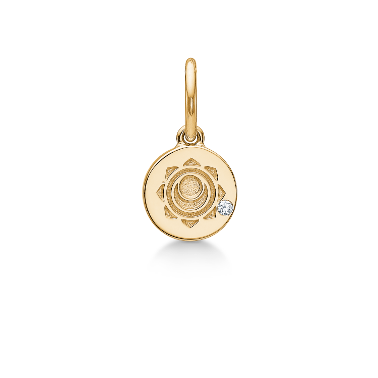 Inner Peace Harachakra vedhæng - 18kt Rødguld