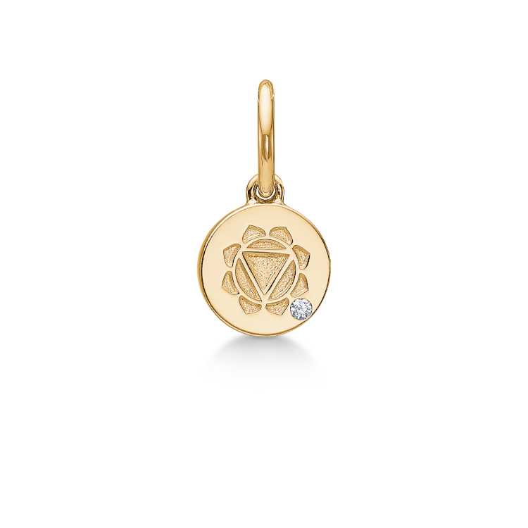 Inner Peace Solar Plexus Chakra vedhæng - 18kt Rødguld