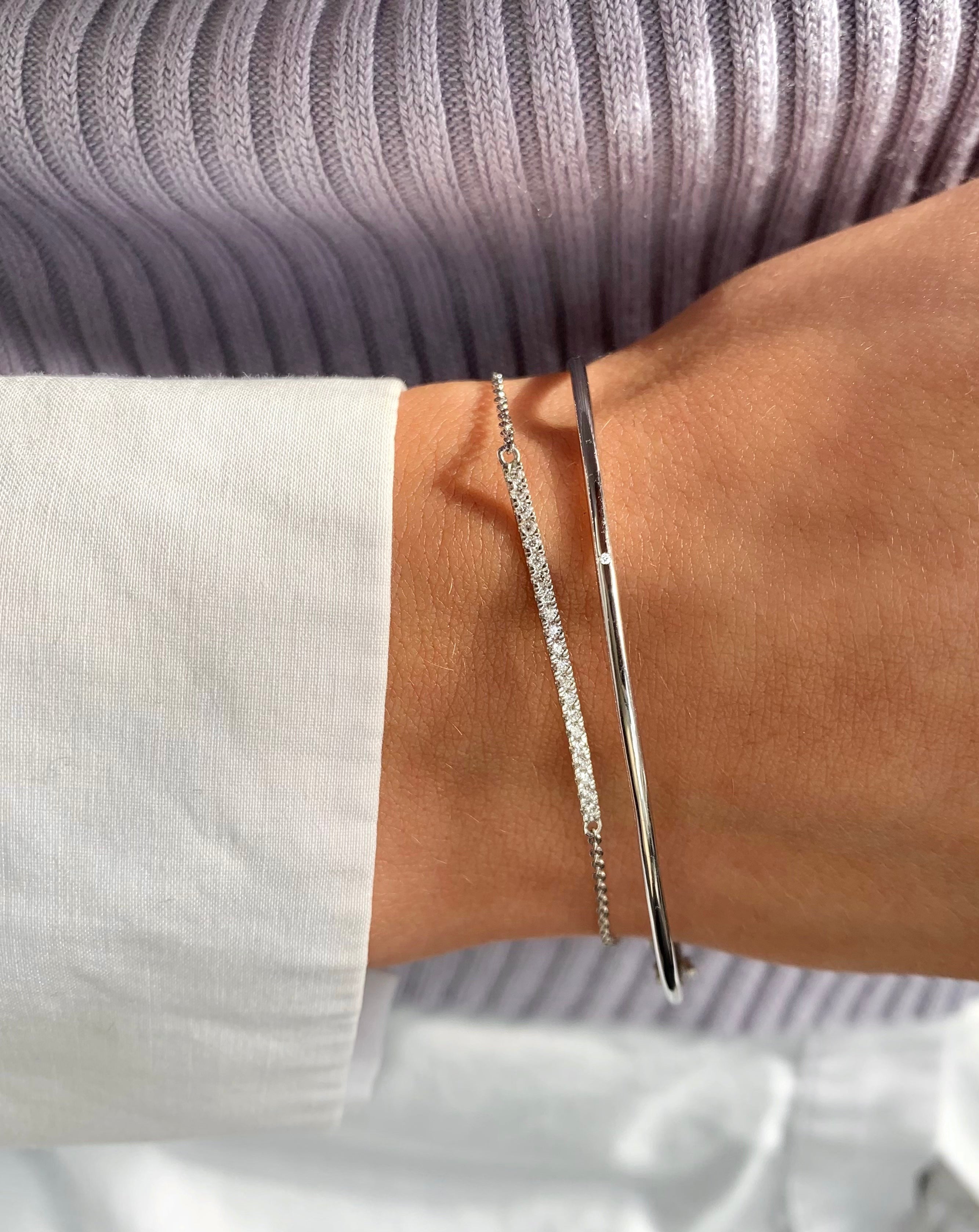 Rock Classic diamantarmbånd - 18kt Hvidguld