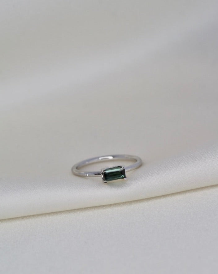 Nord Green ring S - 18kt Hvidguld