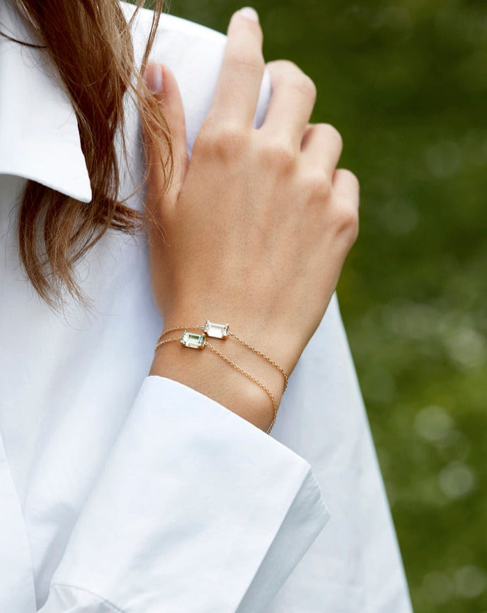 Nord White armbånd - 18kt Hvidguld