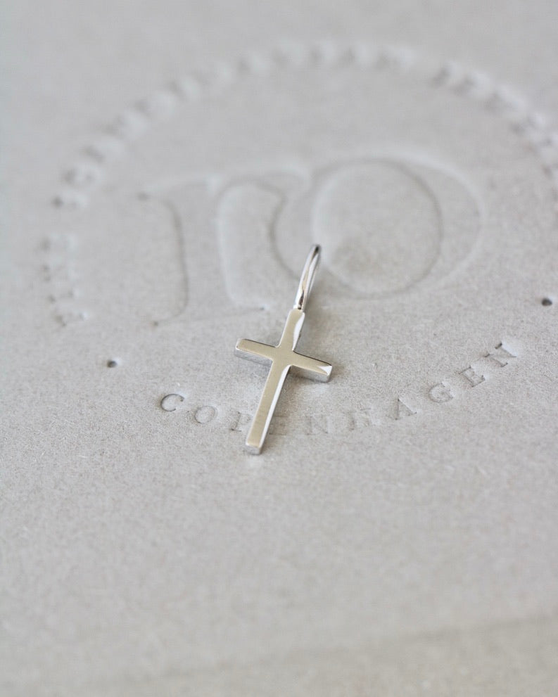 Symbols Kors vedhæng - 18kt Hvidguld