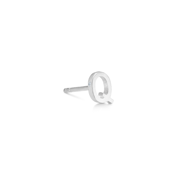 My Q ørestik - 18kt Hvidguld