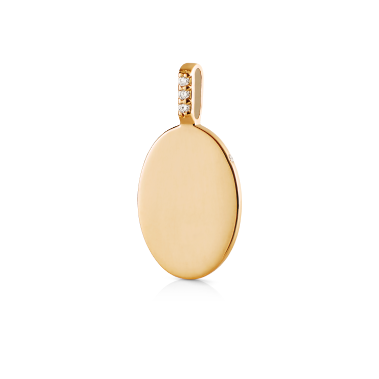 Signet diamant vedhæng