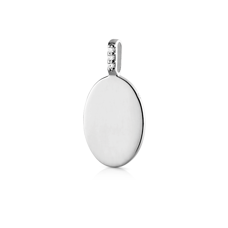 Signet diamant vedhæng