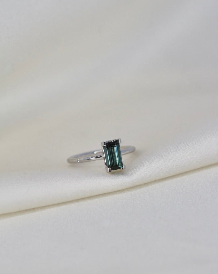 Nord Green ring turned - 18kt Hvidguld