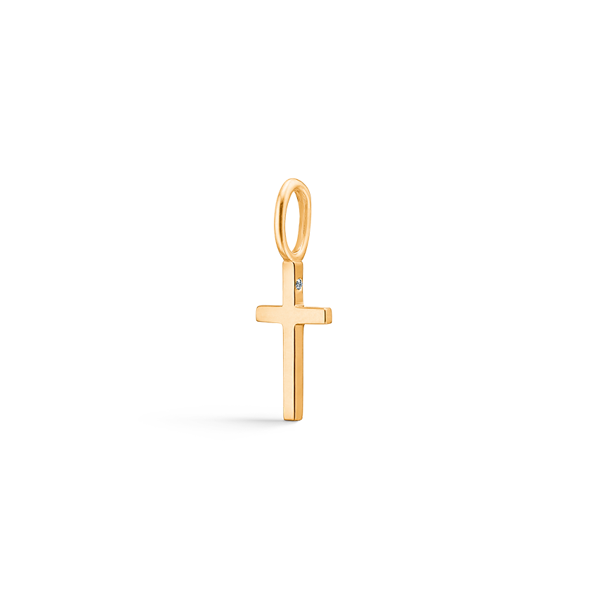 Symbols Kors vedhæng - 18kt Rødguld