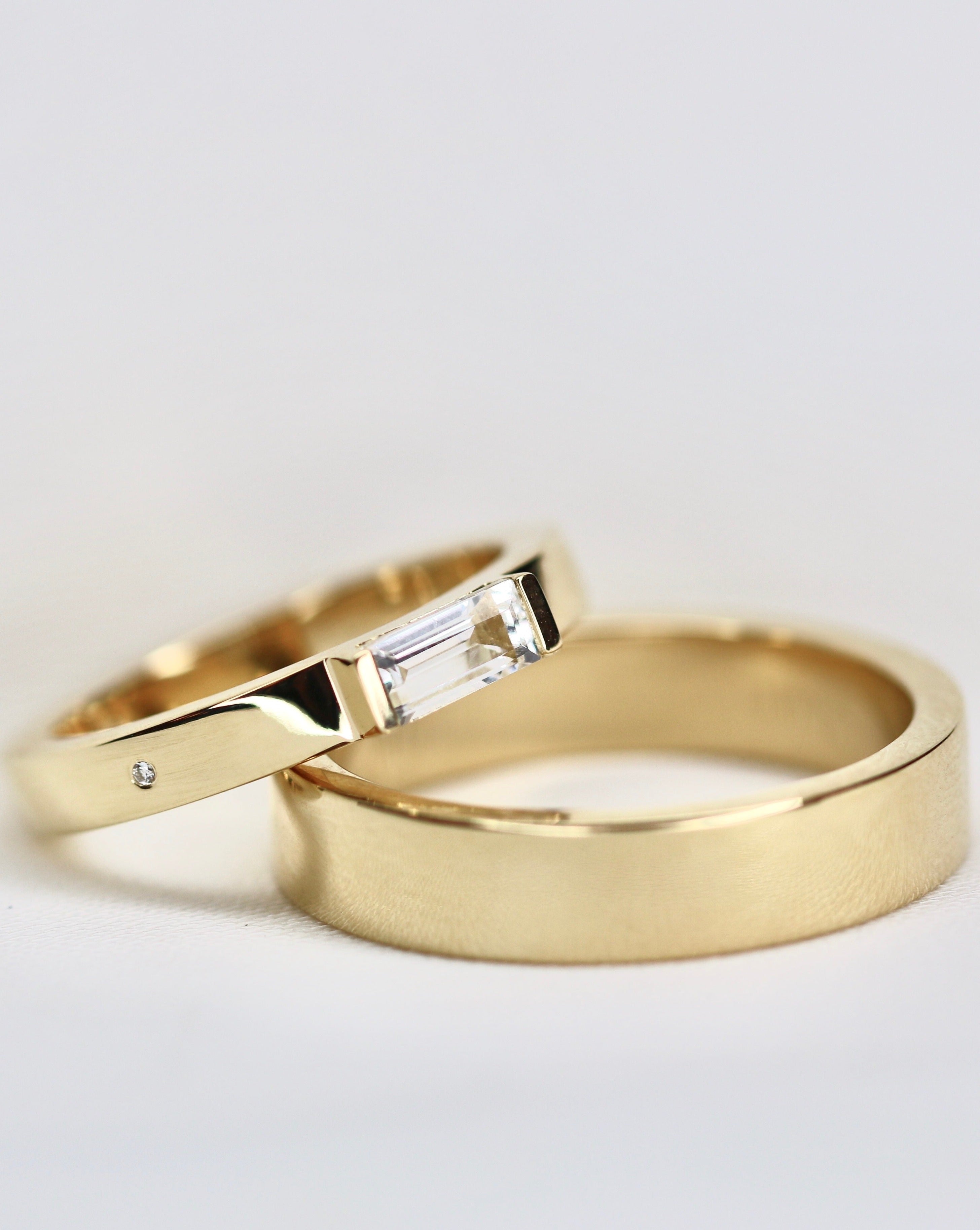 Meant to Be Her True Love band - 18kt Hvidguld